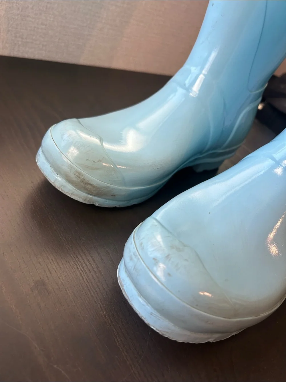 Hunter Original Short Gloss Rain Boots - Light Blue